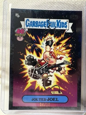 2025 Topps Worst of GPK 40th Anniversary Jolted Joel 54a Bruised Black 04/10 - Image 1 of 2