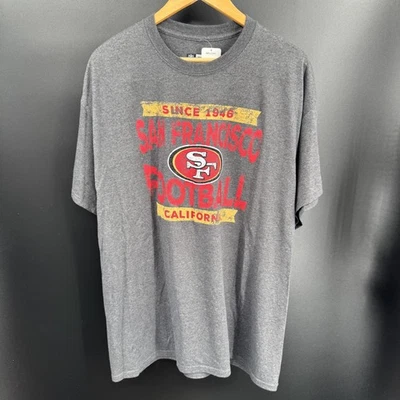 Camiseta de los San Francisco 49ers para hombre L ropa del equipo de fútbol americano de la NFL camiseta gris roja Foto 1 de 4