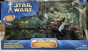 Hasbro Star Wars Return Of The Jedi 12" Princess Leia On 24” Speeder Bike NIB - Picture 1 of 5