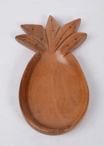 Vintage Blair Hawaii Monkey Pod Pineapple Shaped Tidbit Bowl/Server - Picture 1 of 7