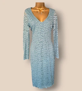 Damsel In A Dress Kleid hellblau Spitzenoptik UK 14 US 10 EU 42 - Bild 1 von 6
