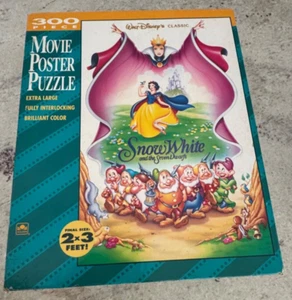 Golden Disney 300-Piece Movie Poster Puzzle Snow White & The Seven Dwarfs  2'x3' - Picture 1 of 3