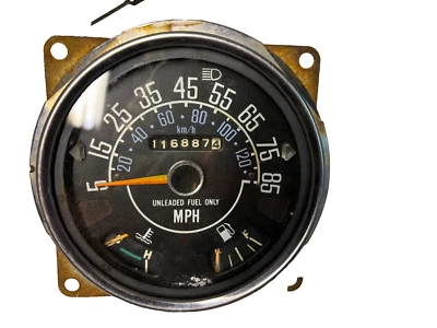 Jeep CJ Velocímetro Odómetro CJ5 CJ7 CJ8 Medidor de Temperatura de Combustible 85 mph Foto 1 de 2