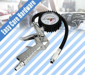 220 PSI Tire Tyre Inflator Auto Car Vehicle Air Compressor Pressure Gauge Gun - Picture 1 of 12