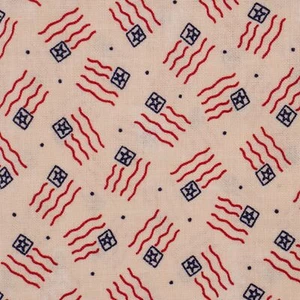 Sweet Land of Liberty Moda Half Yard BTHY Quilting Cotton Fabric Patriotic Flags - Picture 1 of 3