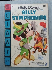 Walt Disney's Dell Giants SILLY SYMPHONIES #6 Aug 1955 Early Silver Age - Picture 1 of 3