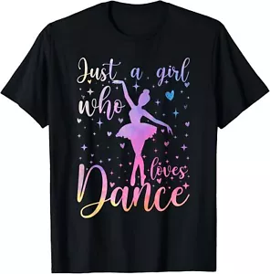 Cute Just a girl who loves Dance lover T-Shirt Hoodie - Picture 1 of 15