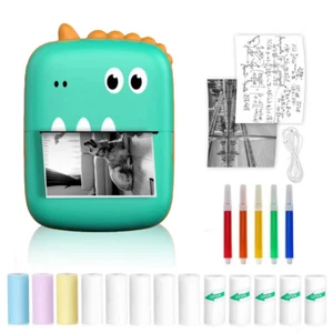 Portable Mini Thermal Printer Bluetooth Pocket Phone Printer + Paper Labels Roll - Picture 1 of 8
