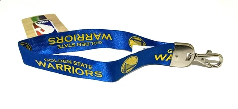 NBA Golden State Warriors Wristlet Lanyard Keychain Officially Licensed Cover