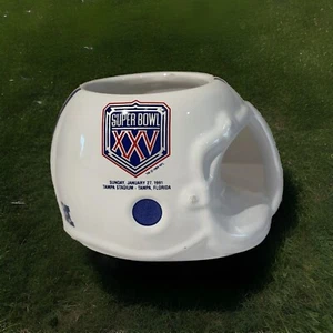 NFL Super Bowl XXV Mug 1991 Football Helmet AFC NFC Vintage Sports Memorabilia - Picture 1 of 6