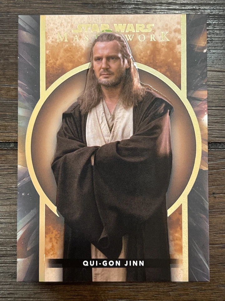 2022/2023 Topps Star Wars Masterwork Qui-Gon Jinn #26 Orange #7/10 - Image 1 of 2