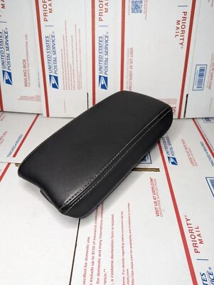 Honda Civic Acura CSX 2006-2011 cuero negro consola central tapa reposabrazos OEM Foto 1 de 4