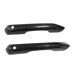 Real Carbon Fiber Exterior Door Handle Cover for Ford Mustang Dark Horse GT 24 - Foto 1 di 6
