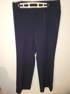 Pantalón de vestir para mujer talla 12 negro Rafaella 4 bolsillo sintético 36W 33 clips entrepierna cremallera - Imagen 1 de 24