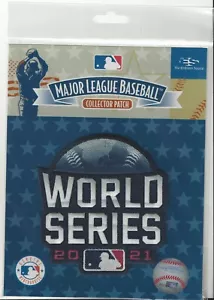 Parche de manga oficial de la Serie Mundial 2021 MLB en paquete Houston Astros Atlanta Braves - Imagen 1 de 1