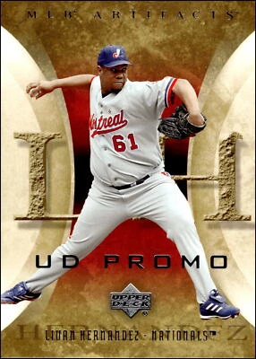 2005 Upper Deck Artifacts #59 Livan Hernandez    Washington Nationals - Image 1 of 2