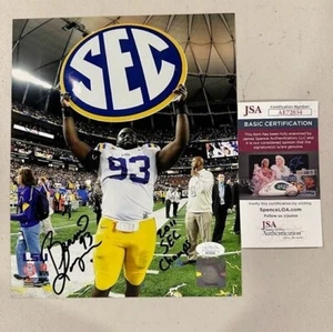 Bennie Logan signed 2011 SEC Champs Autographed LSU Tigers 8x10 Photo JSA - Picture 1 of 4
