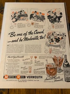 Vermut Martini & Rossi de colección 1939 sea uno de los anuncios de la multitud - Imagen 1 de 1