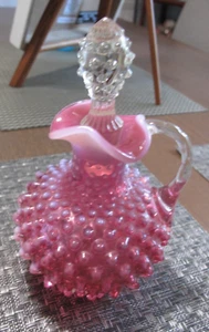 Vintage FENTON CRANBERRY opalisierende Nagelkruzifix mit Stopfen - sehr schön - Bild 1 von 8