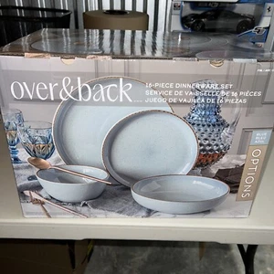 New over&back Options 16-piece Dinnerware Set - Stoneware/Ceramic Plates / Bowls - Picture 1 of 11