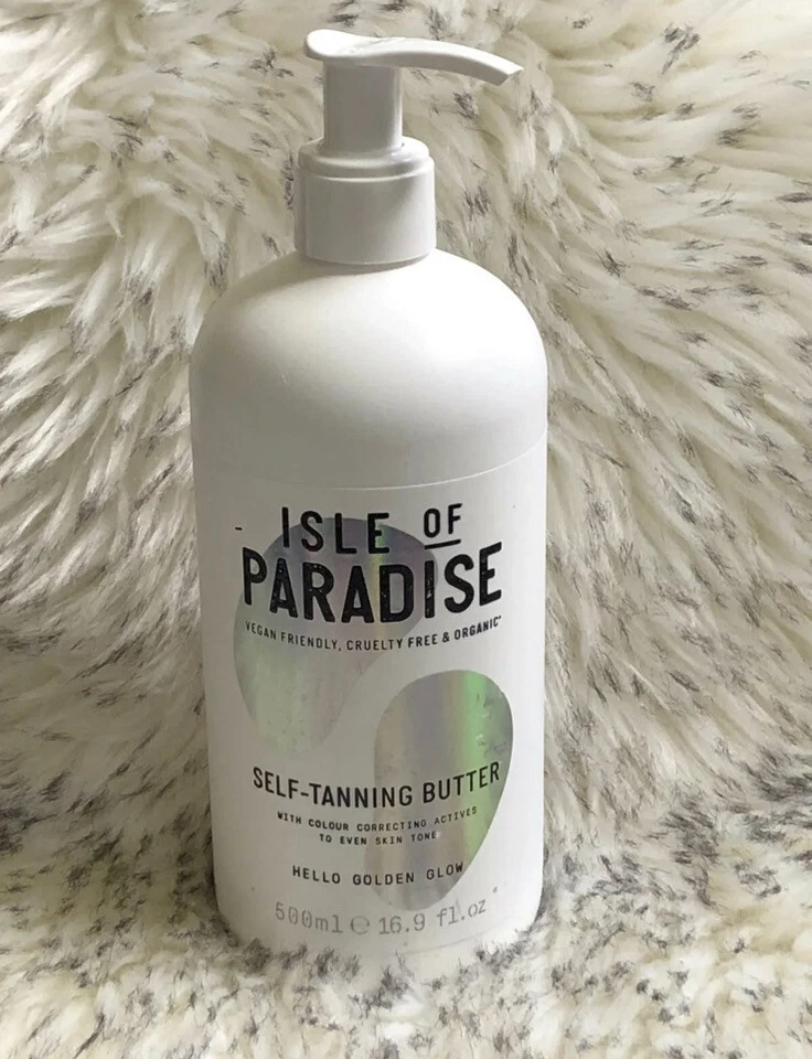95 Full Isle of Paradise Self-tanning Butter Hello Golden Glow 16.9 Oz 500mle