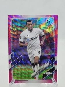 2020-21 Topps Chrome UCL Soccer Alassane Plea Pink Wave #69 Borussia... - Picture 1 of 4