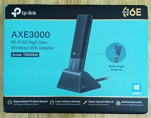 TP-Link Archer TXE50UH AXE3000 Wi-Fi 6E High Gain Tri-band Wireless USB Adapter - Picture 1 of 14
