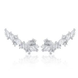 fogi silver orecchini pendenti zirconati argento 925 -bdo172 - Imagen 1 de 2