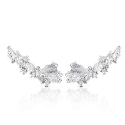 fogi silver orecchini pendenti zirconati argento 925 -bdo172 - Immagine 1 di 2