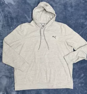 Felpa con cappuccio uomo PUMA Performance grigia taglia XL - Foto 1 di 10