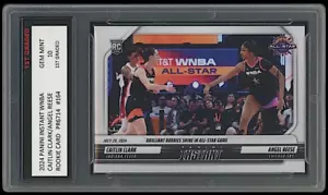 Caitlin Clark/Angel Reese 2024 Panini Instant WNBA 1° Classificato 10 Duo Rookie Card - Foto 1 di 2