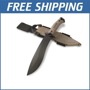 10-Inch Camp 10 Machete with Rubberized Handle: Essential Outdoor Survival Knife - Picture 1 of 9