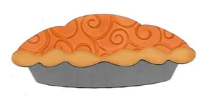 PIEZAS DE PAPEL DE ÁLBUM DE RECORTES PREFABRICADO-PARA DISEÑO-VACACIONES-ACCIÓN DE GRACIAS-PASTEL DE CALABAZA - Imagen 1 de 1