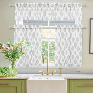 Cortinas para ventanas de cocina modernas elegantes para comedor decoracion - Picture 1 of 7