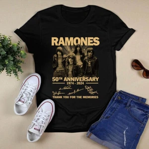 ramones band 50th anniversary vintage shirt 19974 2024 classic t-shirt - Picture 1 of 2