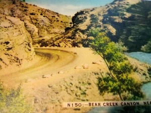 Linen Postcard Bear Creek Canyon Near Evergreen Colorado - Picture 1 of 3