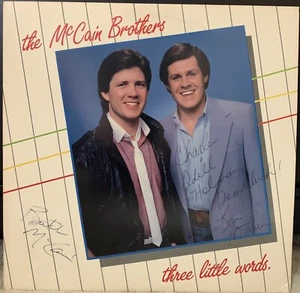 The McCain Brothers – Three Little Words (SIGNED) LP Vinyl Record Album UP510* - Picture 1 of 2