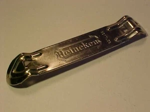 4 Zoll massiver Heineken Brauerei Bierkellner 2 Seiten Flaschenöffner unbenutzt Vintage - Bild 1 von 4