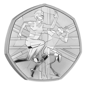 2024 Team GB Paris Olympiade 50p Münze Fifty Pence - Bild 1 von 1