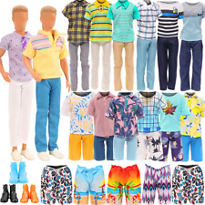 12 Items Clothes for Ken Doll 3 Sets Casual Wear 4 Pcs Dolls Pants 3 Shoes