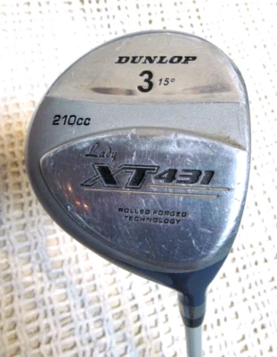 Dunlop Lady XT431 Fairway 210cc 15*Deg 3 Wood 42" RH~ Ladies Flex Graphite Shaft - Image 1 of 4