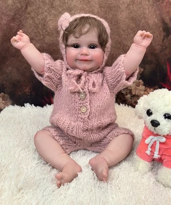 20 Zoll Realistische Reborn Puppe Baby Neugeborenes Kleinkind Mädchen Weiches DE - Bild 1 von 4