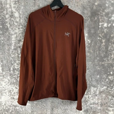 Chaqueta con Capucha Arcteryx Talla XL Athleisure Naranja Quemado Cremallera Completa Elastizada Foto 1 de 4