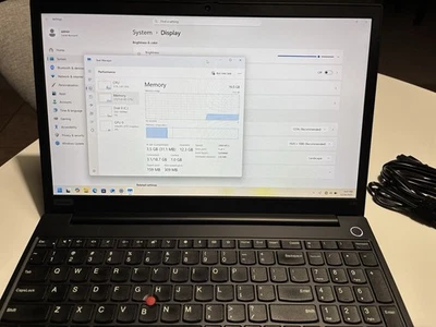 Lenovo ThinkPad E15 Laptop 16GB RAM, Black, Windows 11 Pro 512 SSD - Image 1 of 4