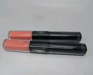 2-COUNT L'OREAL INFALLIBLE PRO LAST 2 STEP LIPSTICK 201 EVERLASTING CARAMEL 1 OZ - Picture 1 of 2