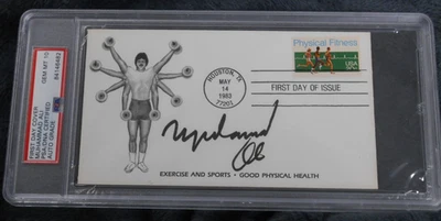 Muhammad Ali Signed First Day Cover - PSA Authenticated and Graded Gem Mint 10 - Image 1 of 3