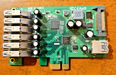 Tarjeta StarTech.com PEXUSB3S7 7 puertos PCI Express USB 3.0 - SIN SOPORTE Foto 1 de 3