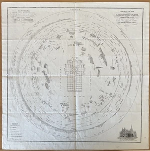 Orographisches Panorama Mailänder Dom - Socoli 1864 - Original - Bild 1 von 10