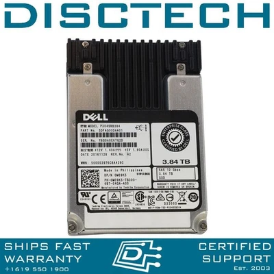 Dell M09K5 / 0M09K5 Toshiba PX04SRB384 3.84TB 2.5" 12Gbps Read Intensive 1-DWPD - Image 1 of 3