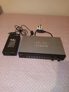 Cisco SF302-08MPP 10/100 8 Port Max Power PoE+ Layer 3 Managed Switch, WITH PSU - Picture 1 of 11